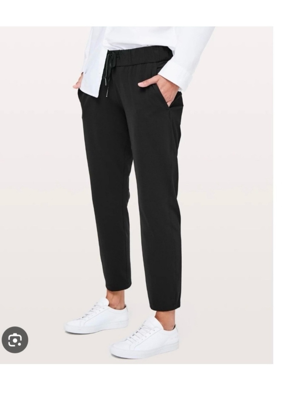 Lululemon On The Fly Pant Woven Black Size 2 Streetwear casual comfy active